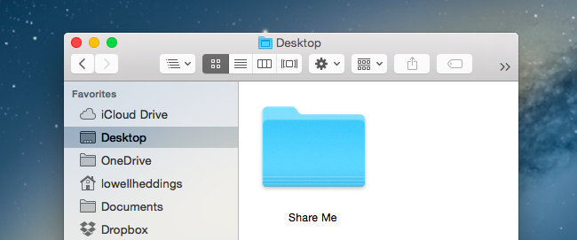 Расшаривание папки OS X