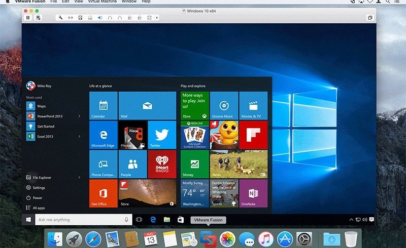 VMware Fusion Windows 10