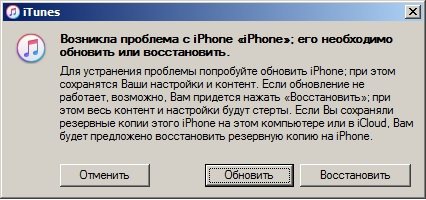 Возникла проблема с iPhone