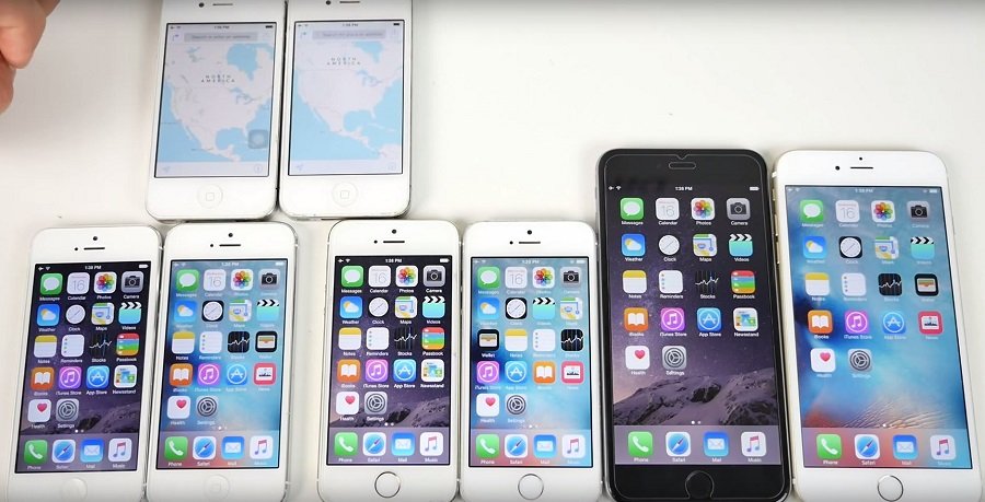 Скорость iOS 9 и iOS 8.4.1