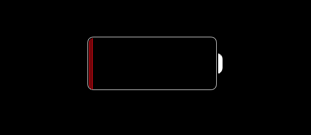 Пустая батарея iOS 9