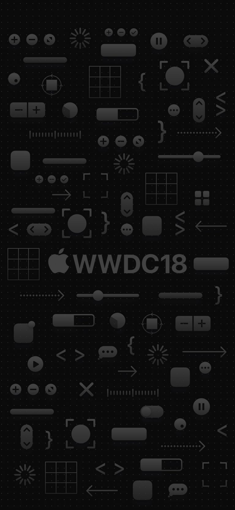 iPhone-X-ALL-dark-WWDC-logo-basvanderploeg-768×1663