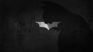 Обои с Бэтменом для iPhone Batman-Arkham-Knight-Logo-Shadow-Black-Background-WallpapersByte-com-1920×1080
