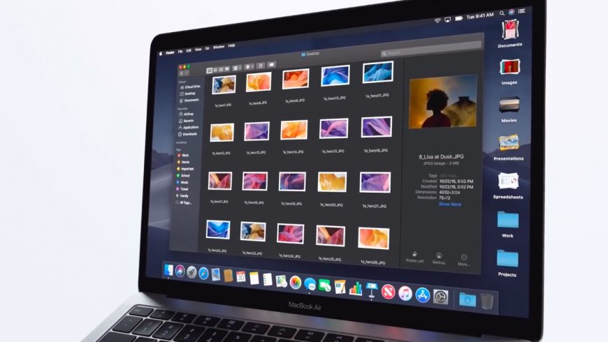 2018-MacBook-Air-Retina-screen-Mojave-desktop