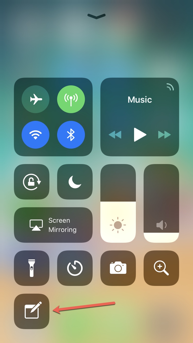 Notes-Icon-in-Control-Center-iPhone-1