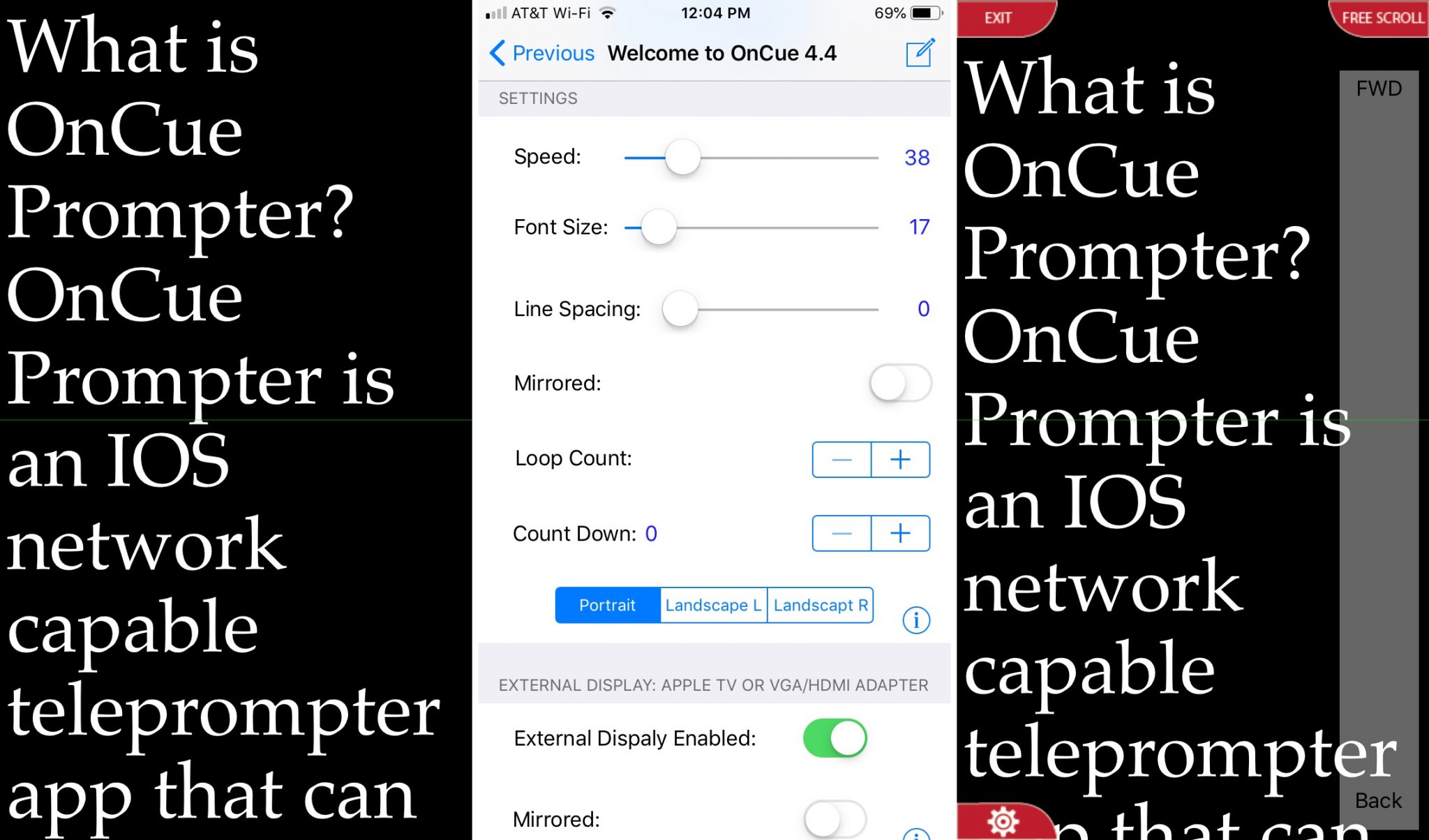 OnCue-Prompter-on-iPhone