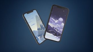 snowy-illustration-iphone-wallpaper-ongliong11-mock-up
