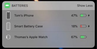 iPhoneX-batterycase-batterywidget