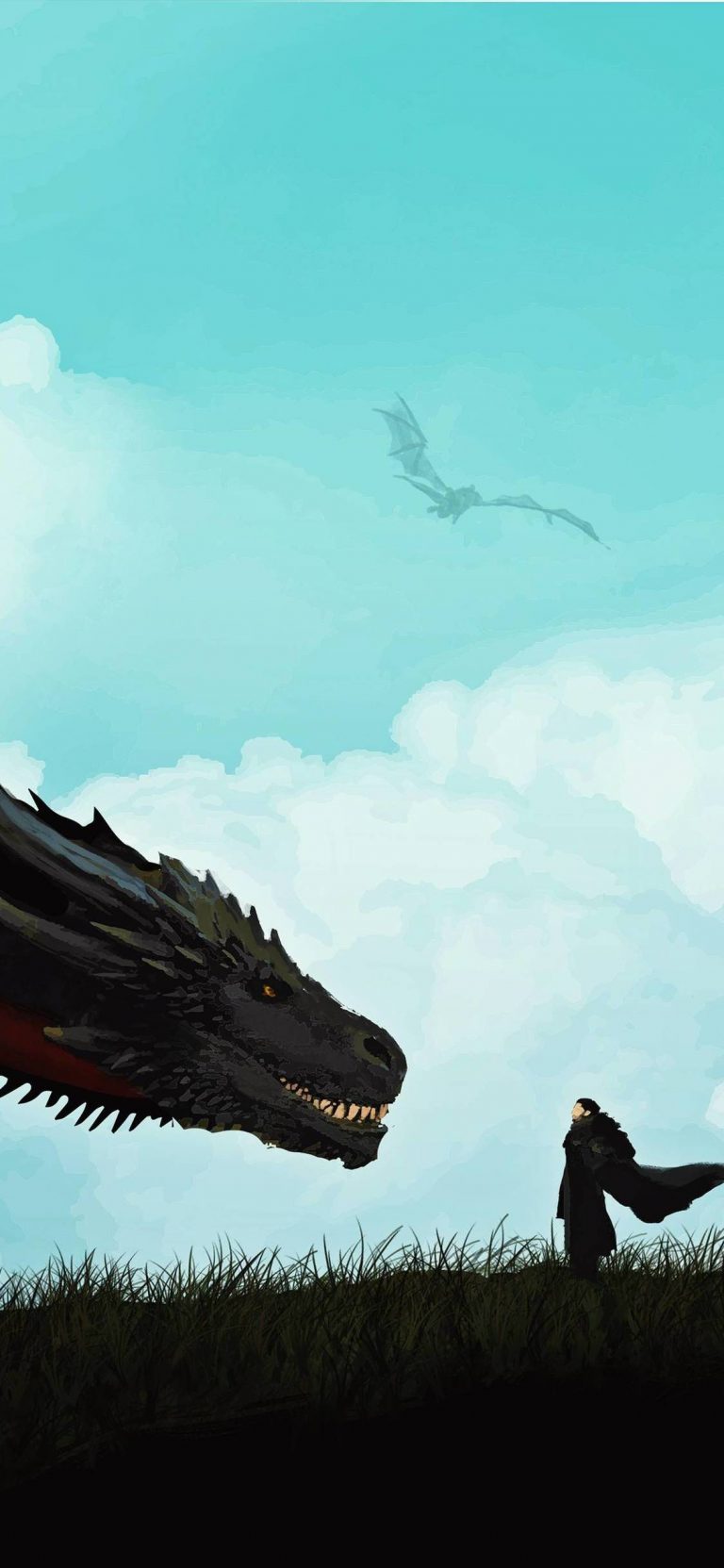 jon-snow-and-khalessi-dragon-iPhone-game-of-thrones-wallpaper-768×1663