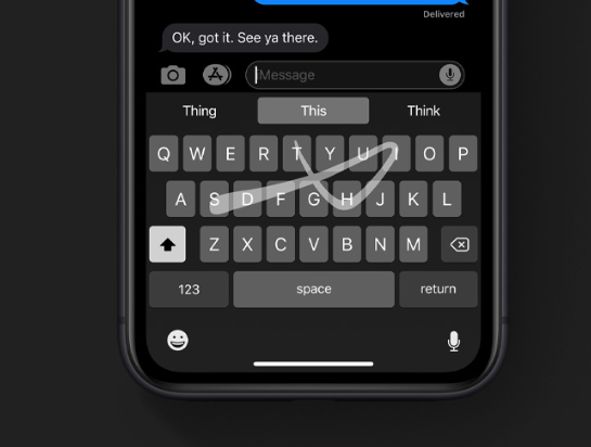 iOS-13-Gesture-Typing