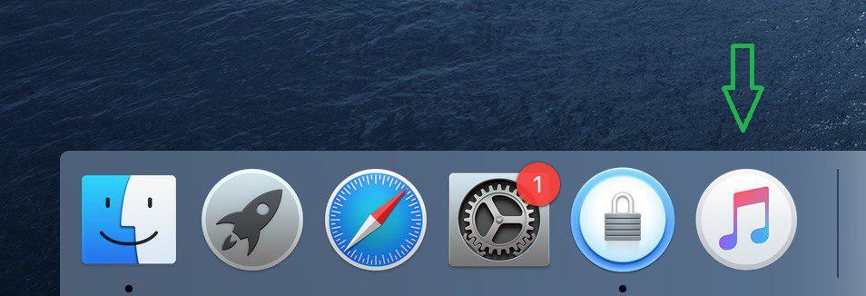 Icons on Dock