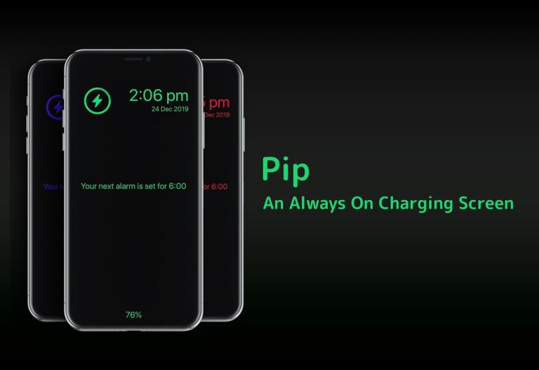 Pip on charging screen
