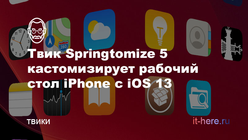 Твик Springtomize 5 кастомизирует рабочий стол Phone с iOS 13