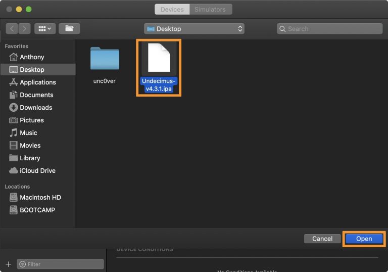 Xcode-Add-unc0ver-App-to-iPhone-768×538