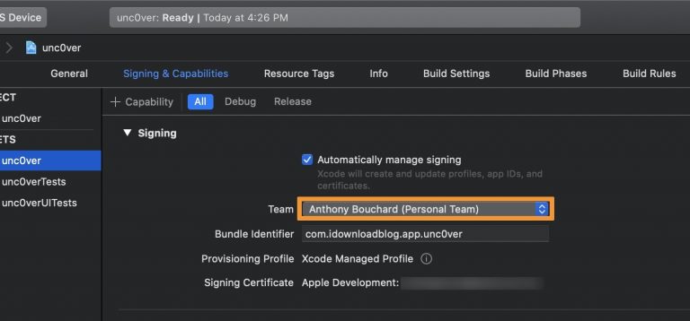 Xcode-choose-a-team-768×358