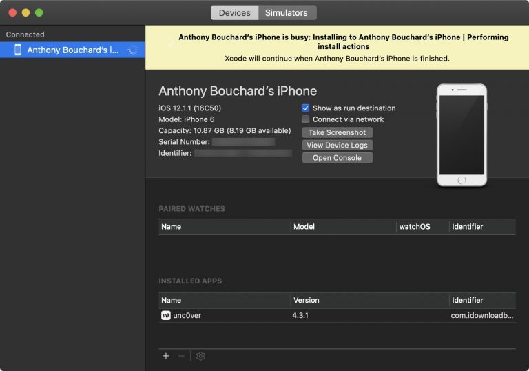 Xcode-installing-unc0ver-768×538