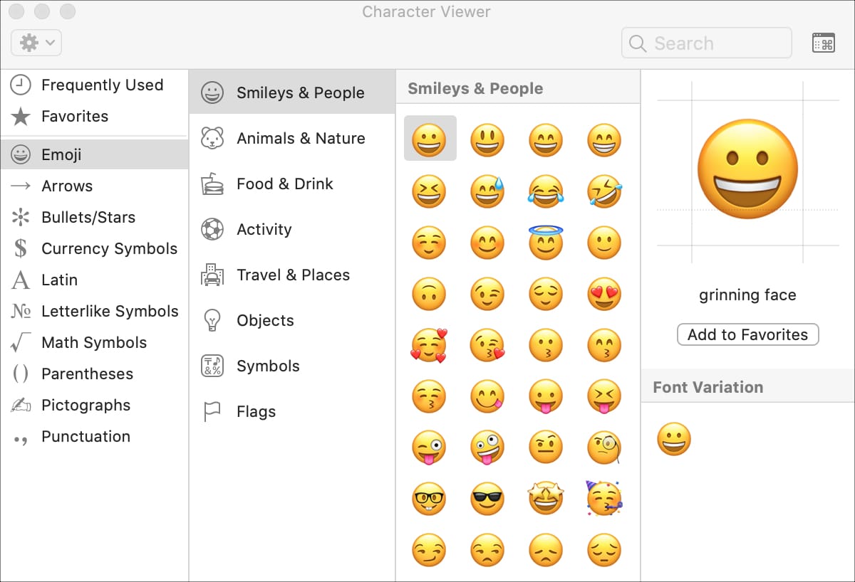 Emojis-window-on-Mac