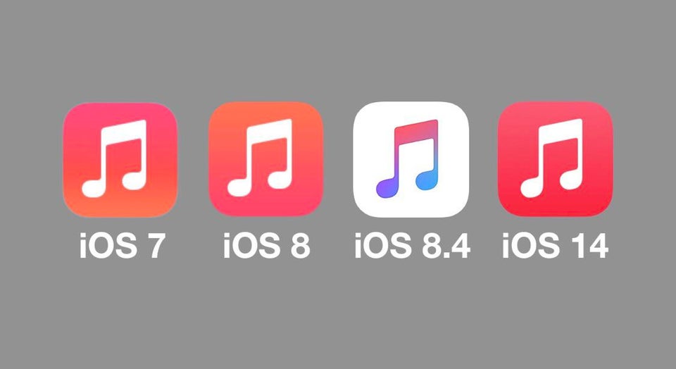 Эволюция дизайна иконки Apple Music