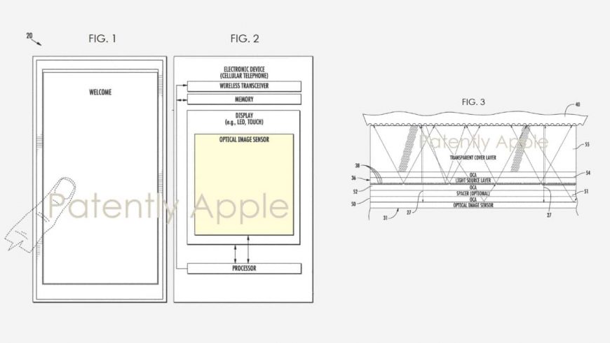 Apple-patent-for-in-display-fingerprint-scanner