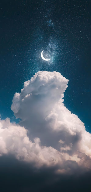Night-sky-wallpaper-moon-clouds