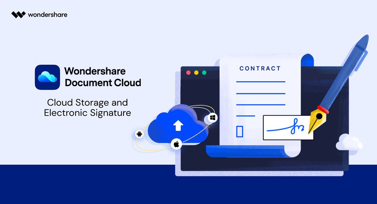 Как быстро отправить на подпись важные документы через Wondershare Document Cloud