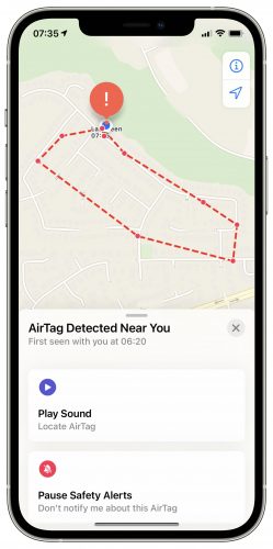 iOS-14.5-Apple-AirTag-safety-Find-My-notification-unwanted-tracking-options-iPhone-249×500