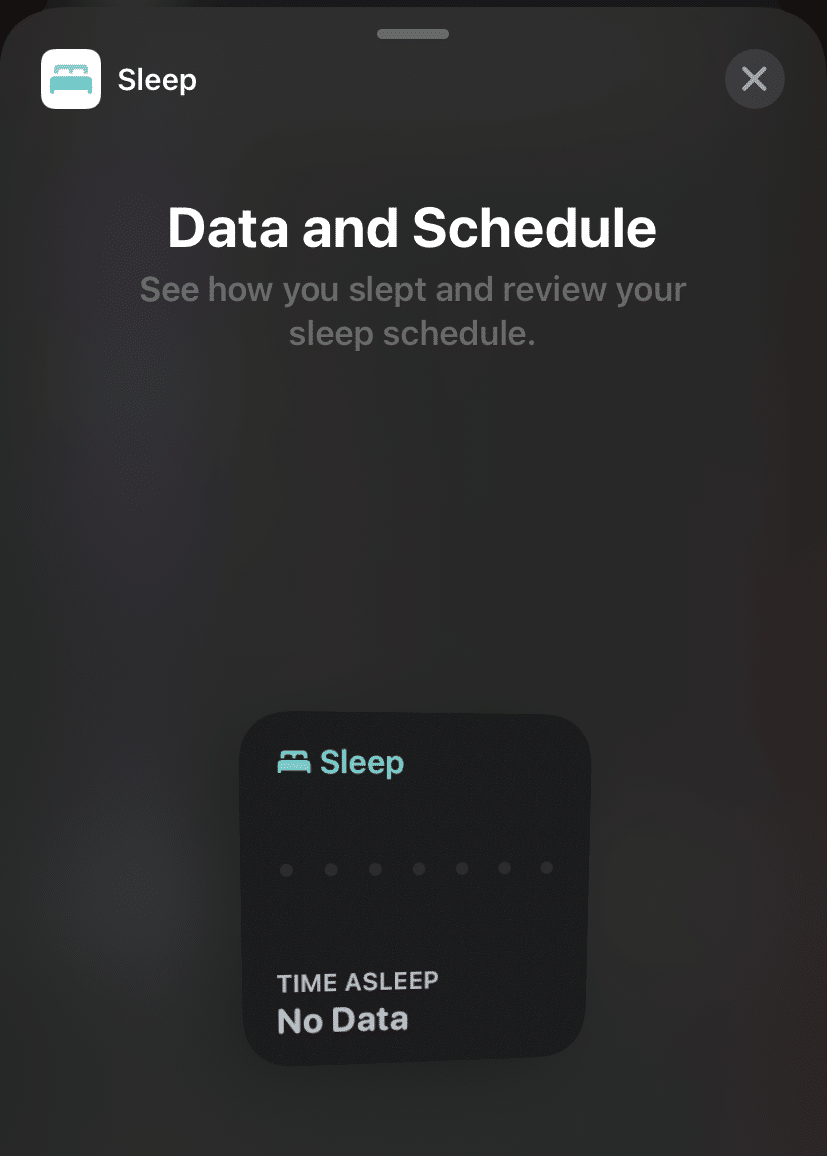 sleep-widget
