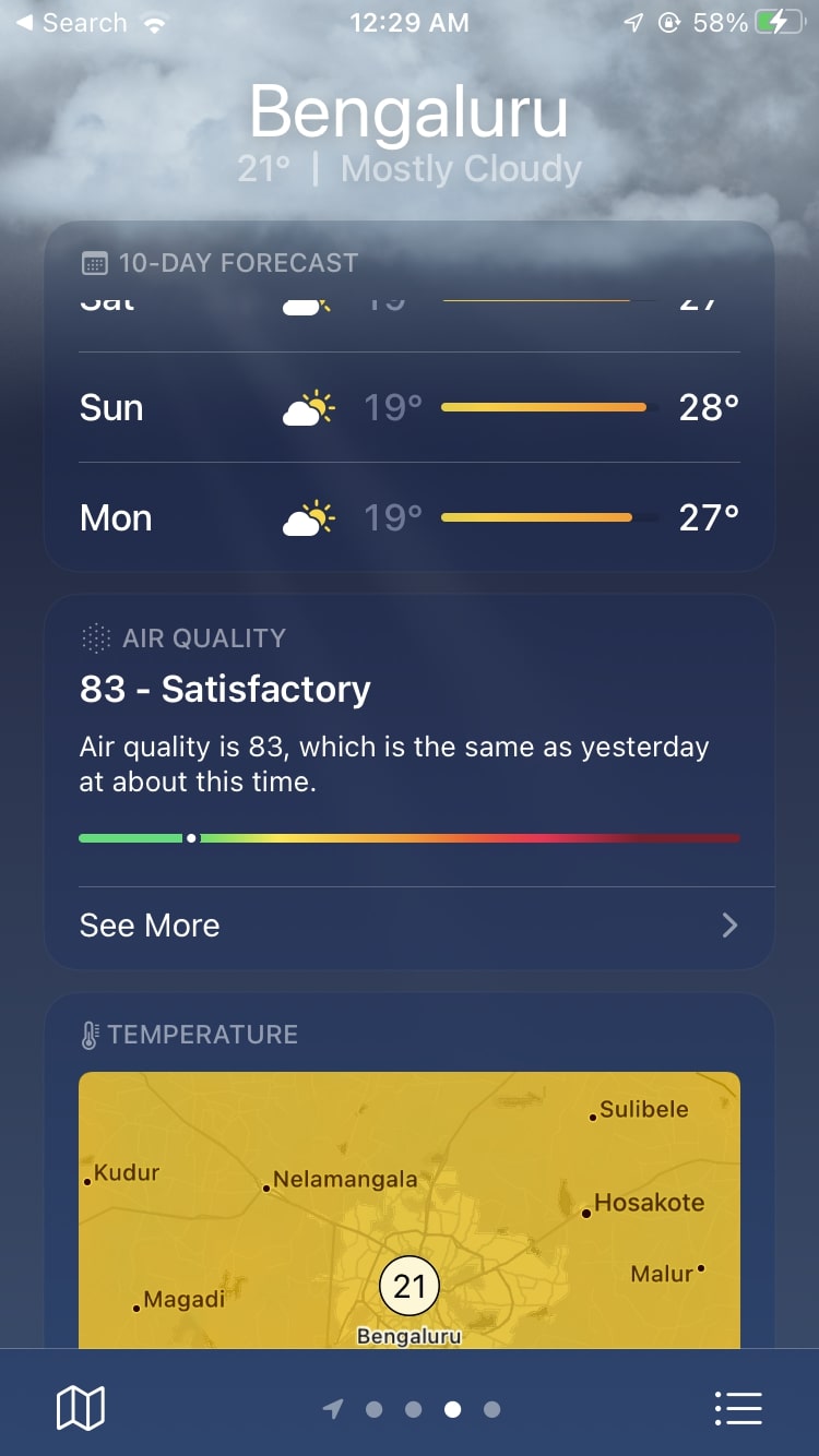 Weather-App-AQI-iPhone