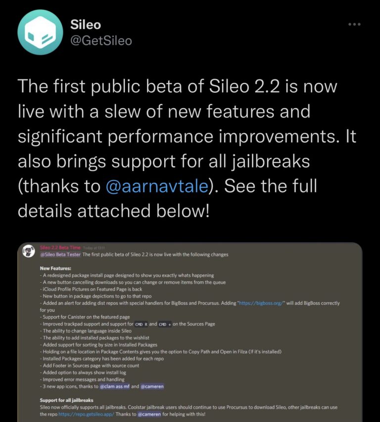 Sileo-Public-Beta-2.2-Announcement-768×854