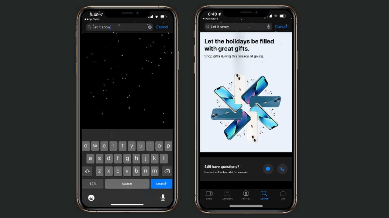 Apple-Store-App-let-it-snow-Screenshot