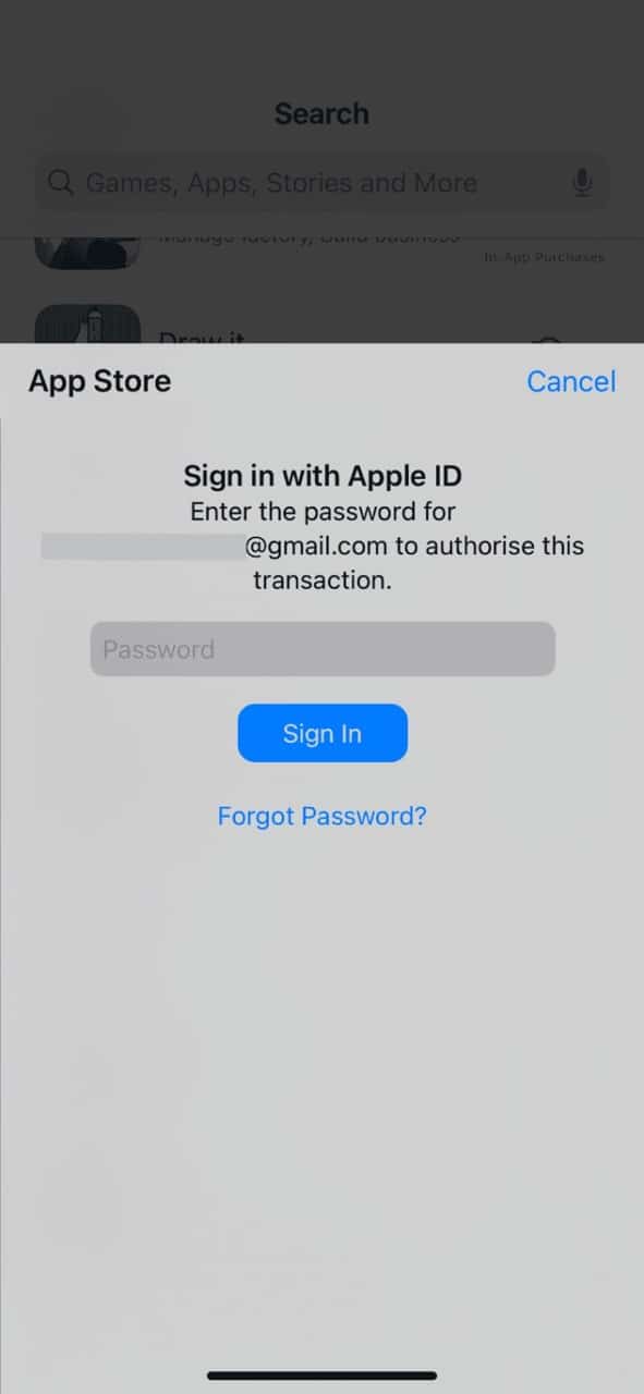 Enter-the-password-for-Apple-ID-to-authorise-this-transaction-alert-iPhone-App-Store-709×1536 Large