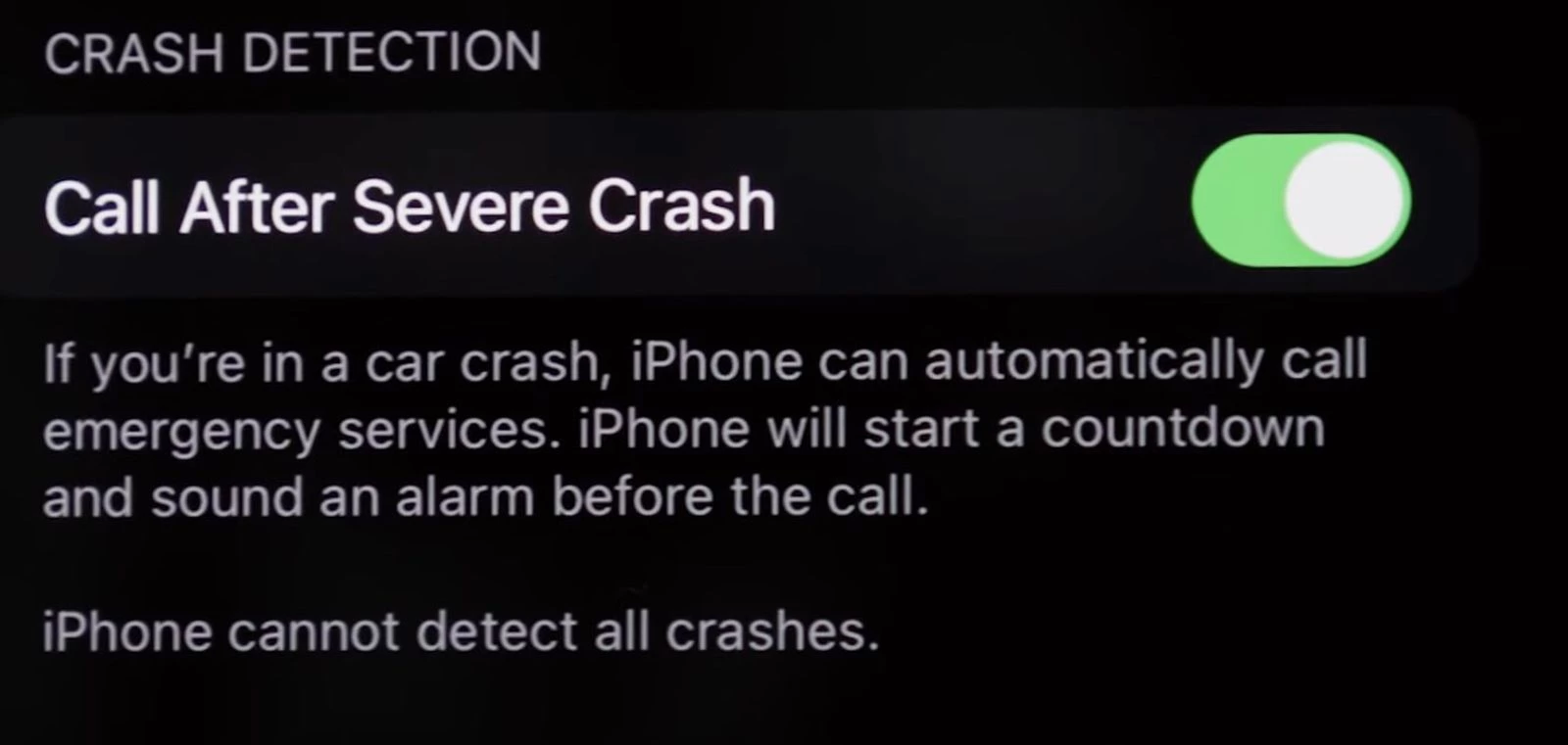 Распознавание аварии