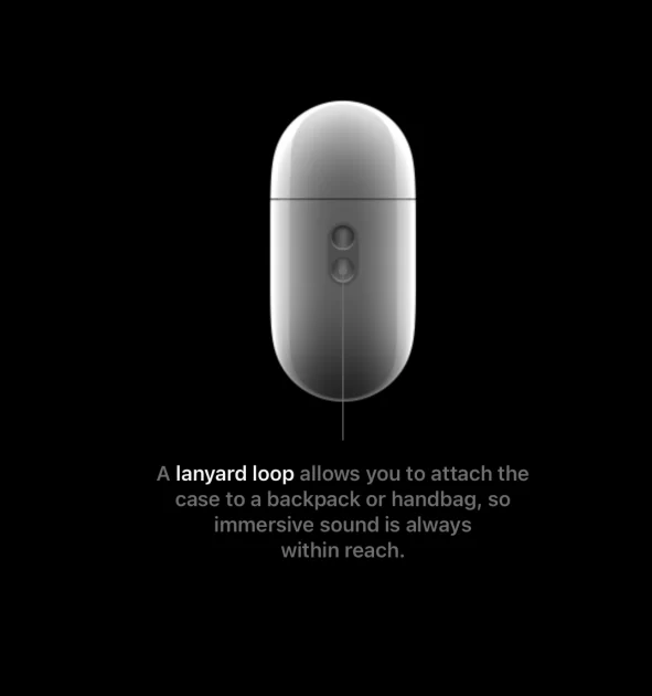 airpods-pro-2-кейс с отверстием под ремешок