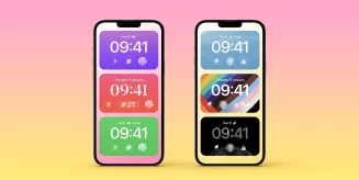 экран блокировки с собственными иконками