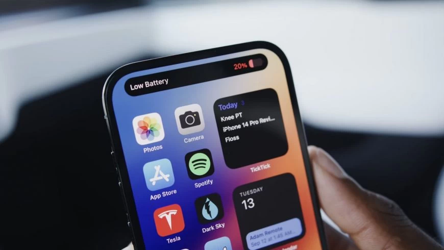 iPhone-14-Pro-низкий заряд
