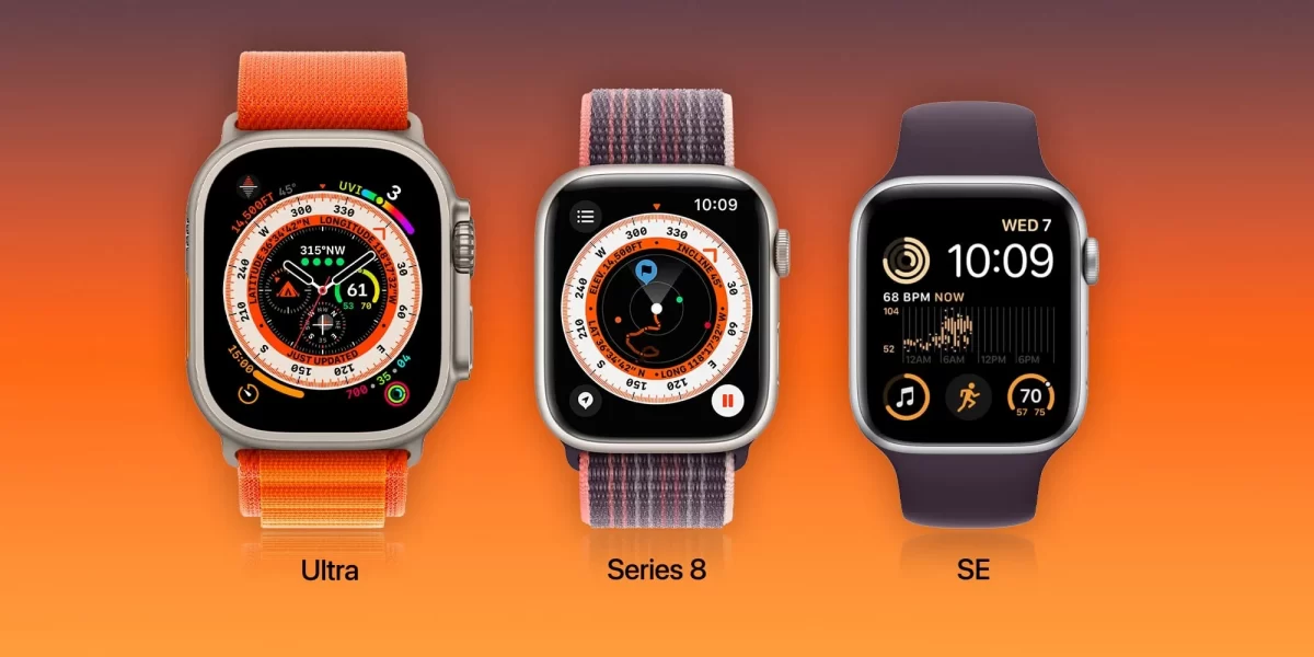 сравнение apple-watch-ultra-и-series-8-SE