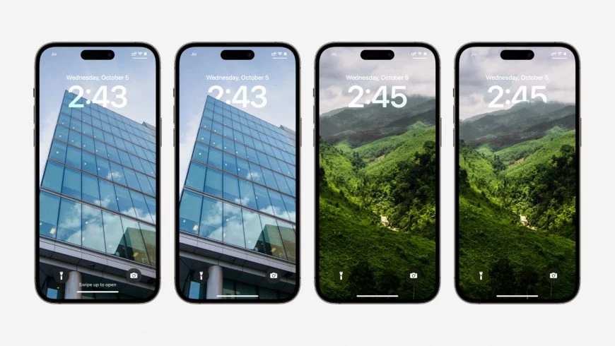 Обои с эффекто глубины на экране блокировки iPhone