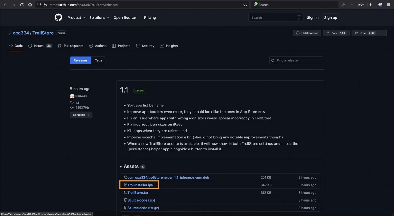 TrollStore-iOS-15-установка и скачивание