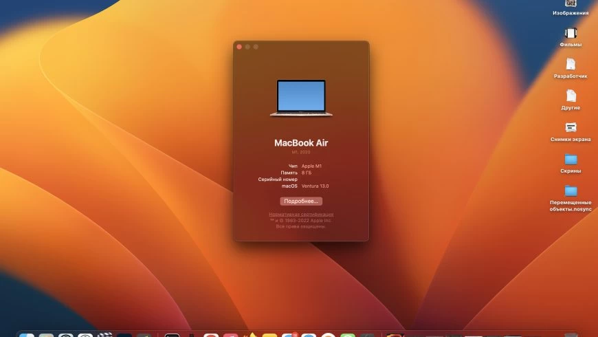 Где находится отчет о системе macos ventura
