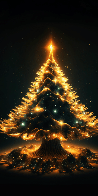 Christmas-tree-lights-iPhone-wallpaper — крупный размер