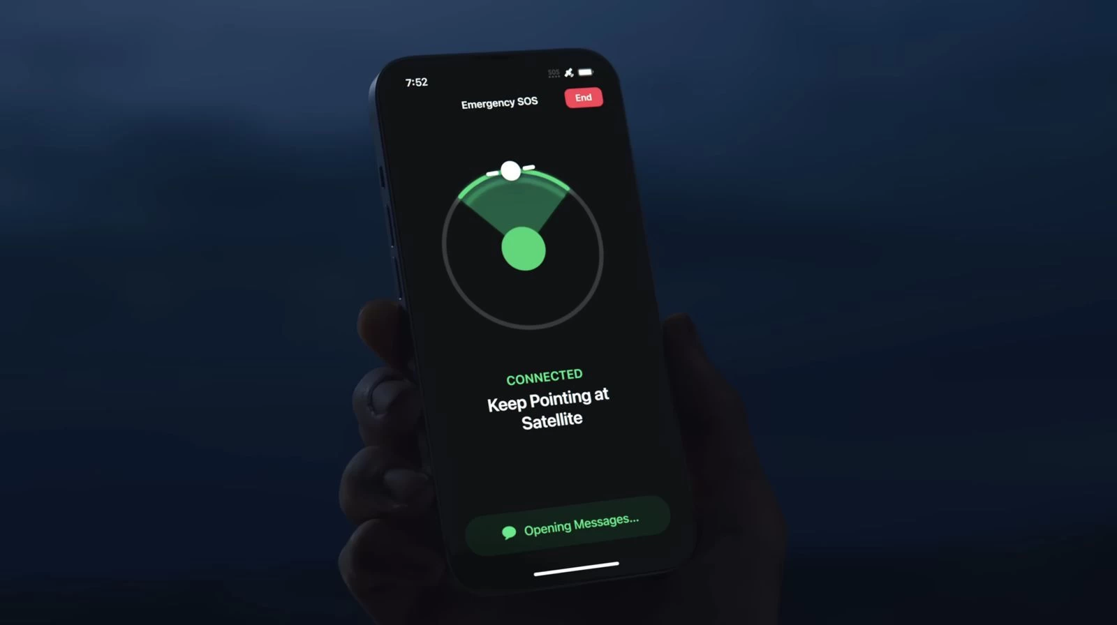 экстренный вызов через спутник iphone