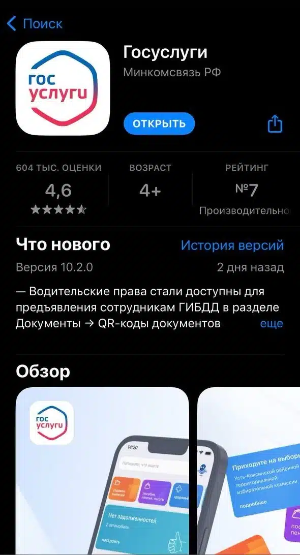 госуслуги app store