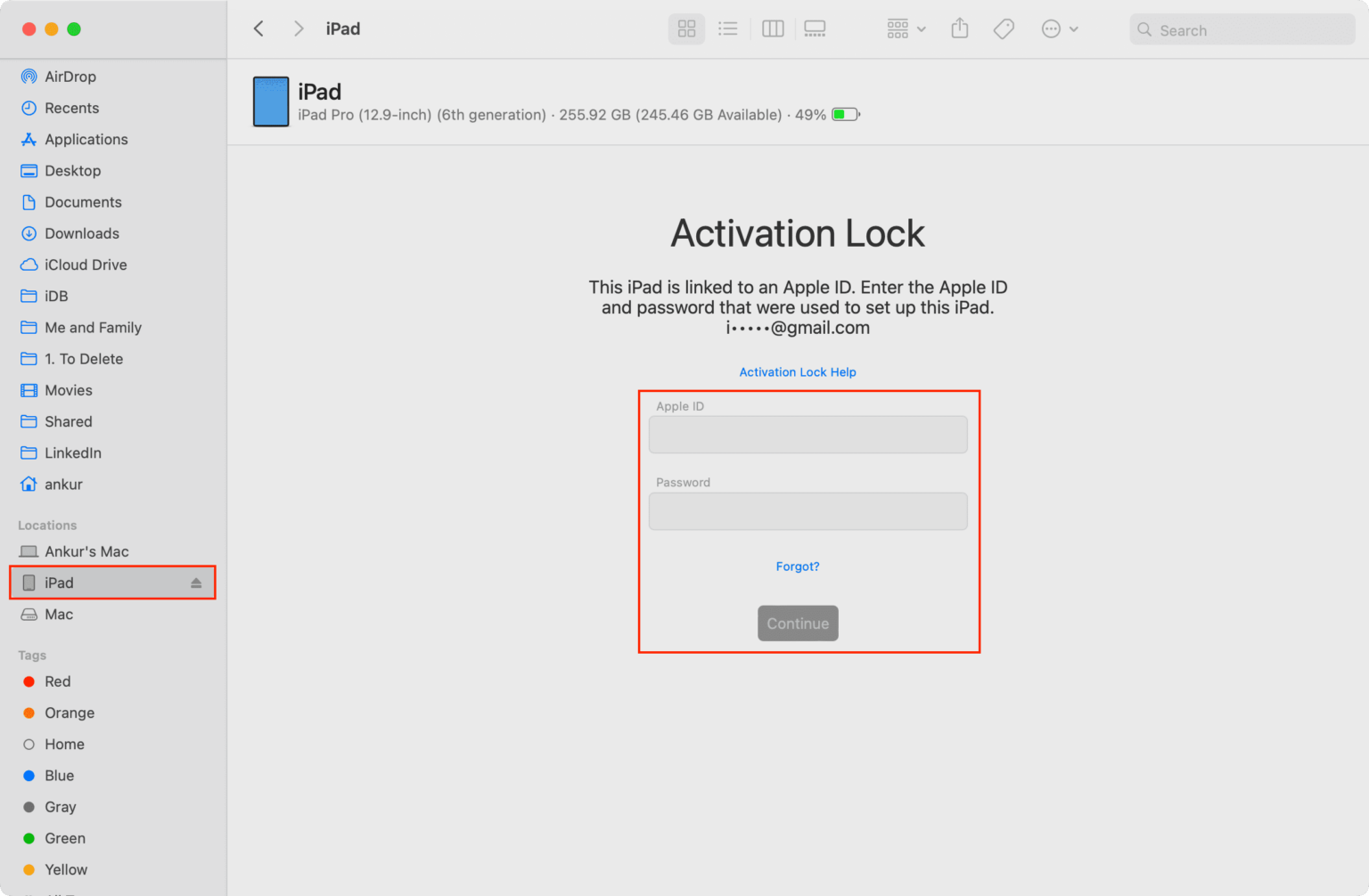 Enter-Activation-Lock-details-for-iPad-on-Mac-1536×1006