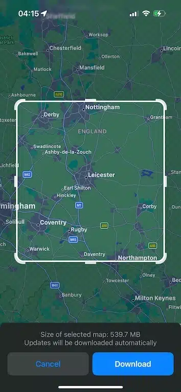 как загрузить карты на айфоне для просмотра без интернета