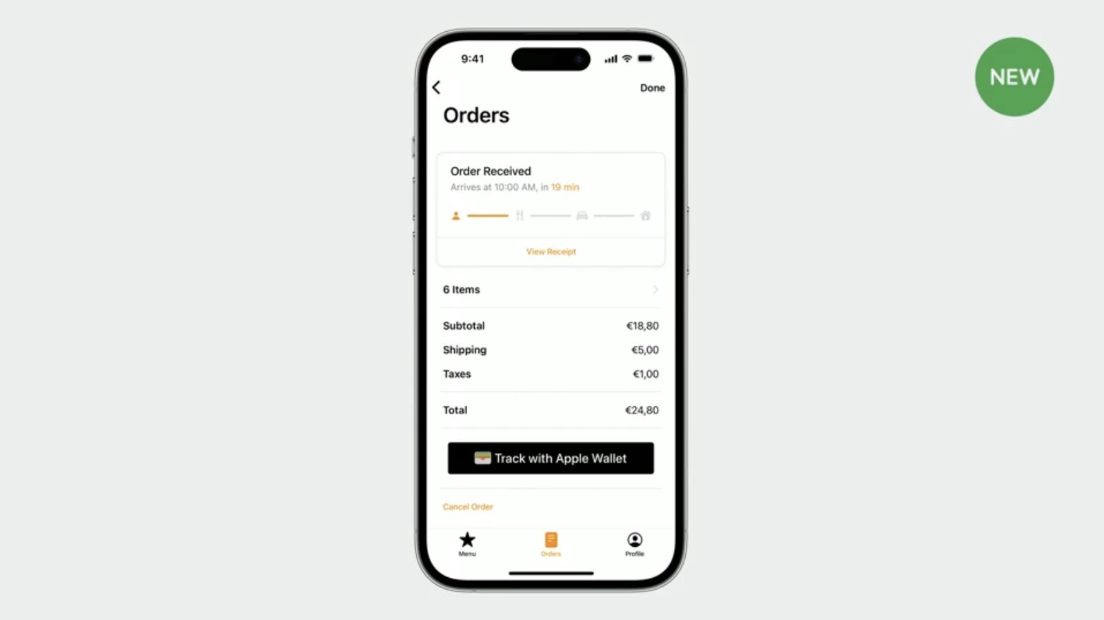 отслеживание покупки Apple-Wallet