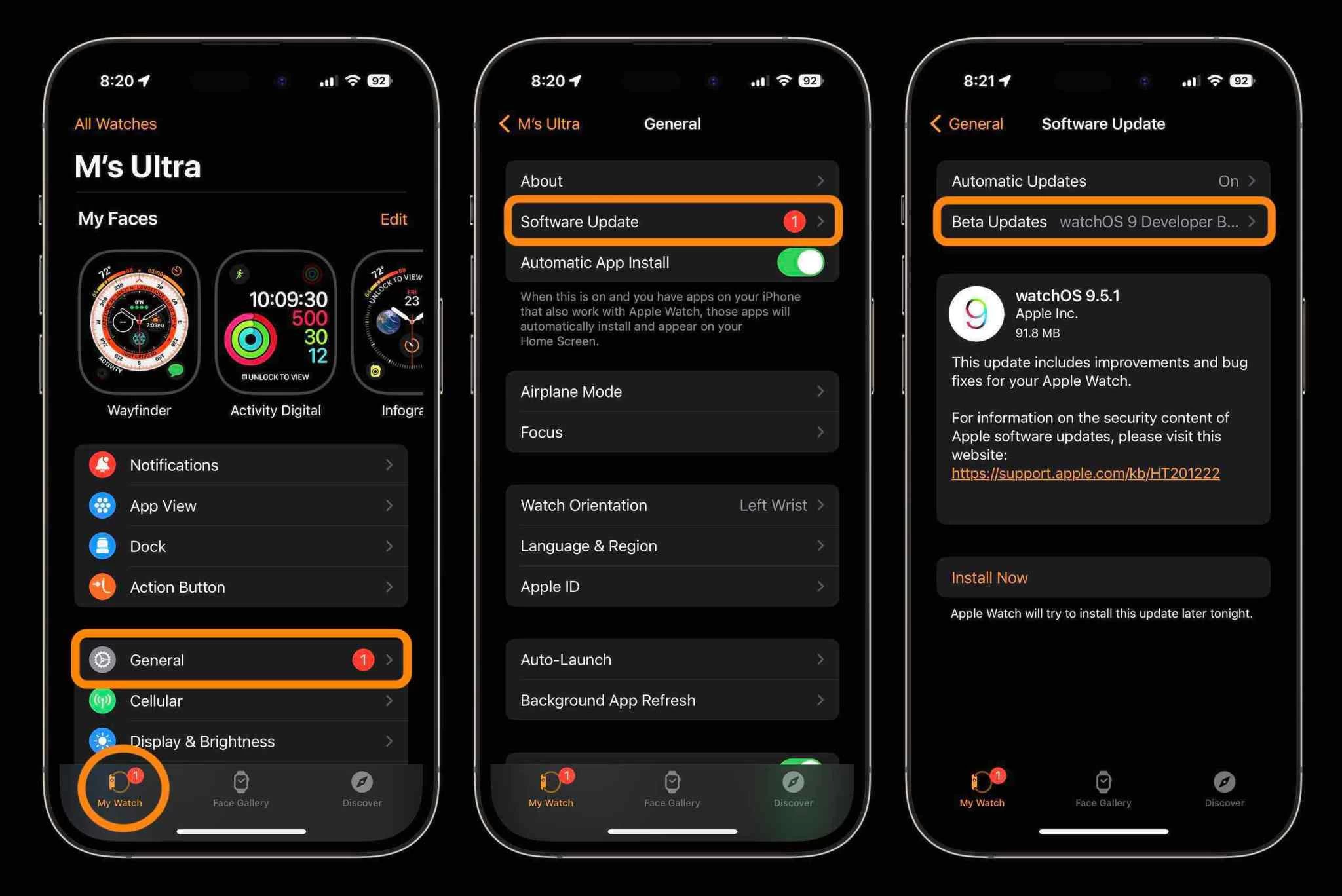 установка-watchos-10-beta-steps