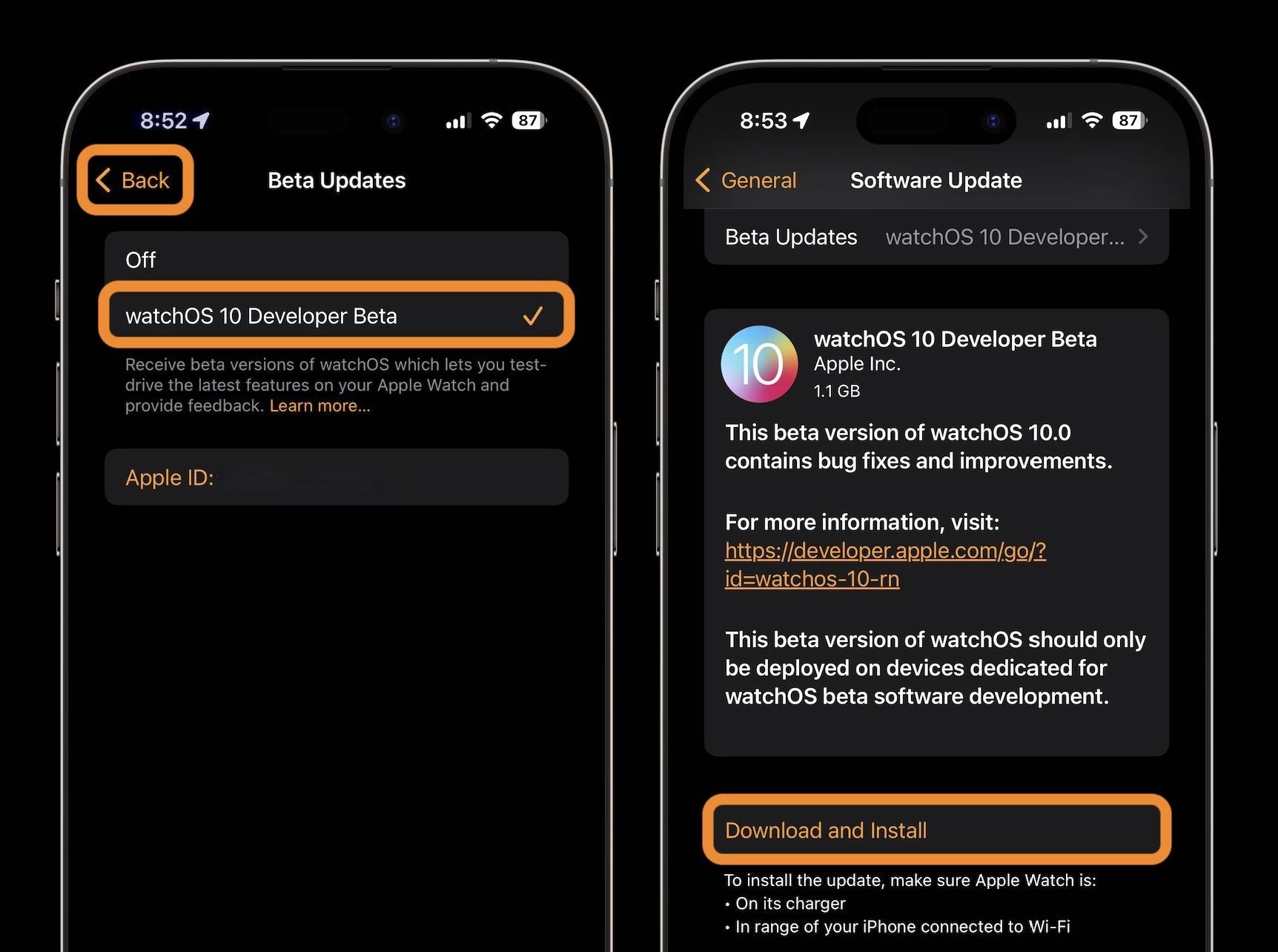 установка watchos-10-beta-walkthrough
