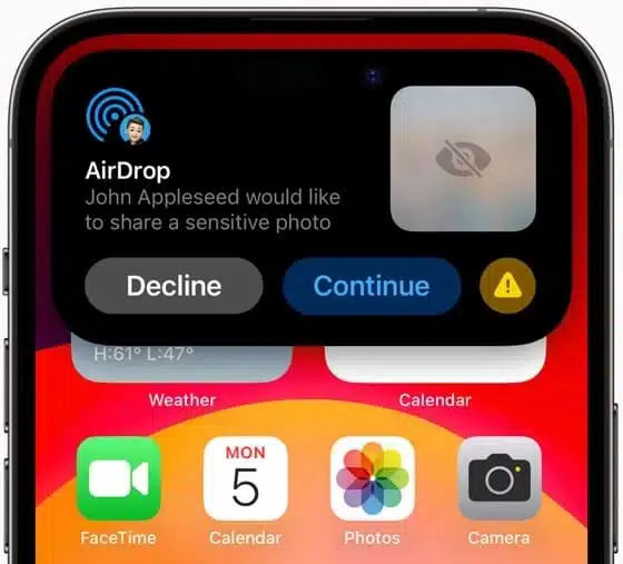 Alert-while-receiving-sensitive-photo-via-AirDrop-on-iPhone