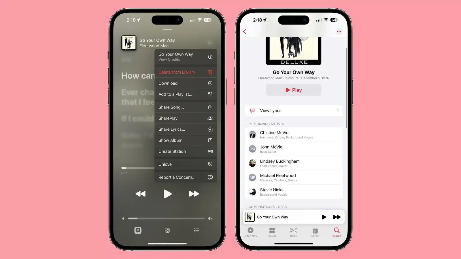 ios-17-apple-music-информация об исполнителях и композиторах