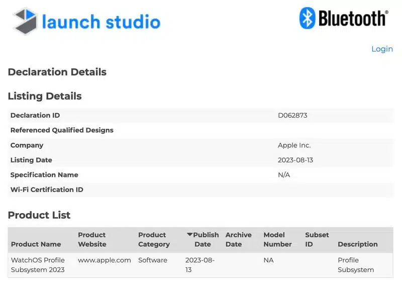 2023-Apple-Watch-Bluetooth-Database